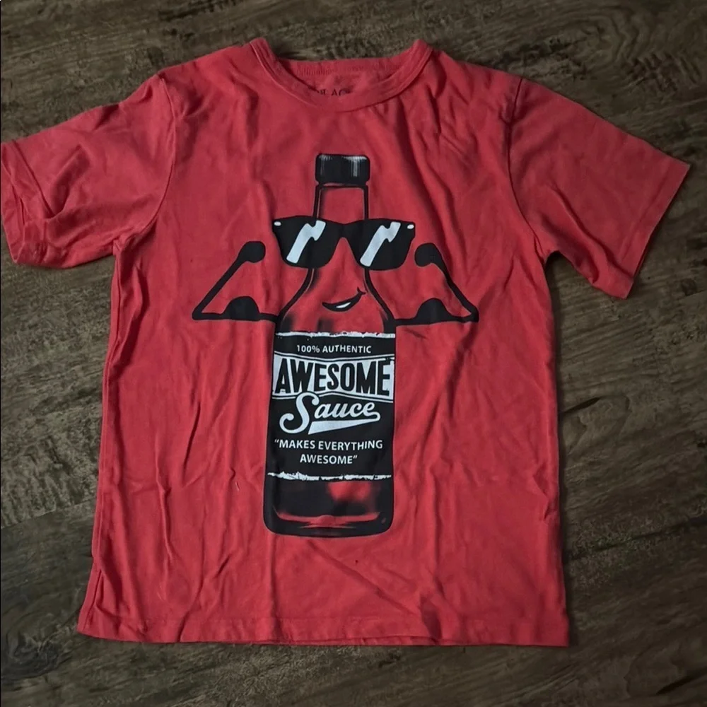 The Children's Place Red Awesome Sauce Tee